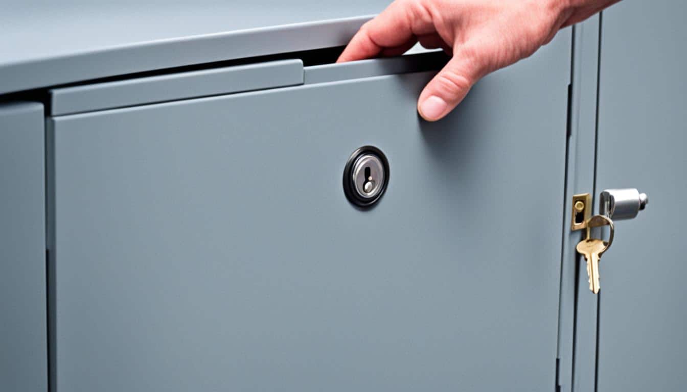 how to install file cabinet lock
