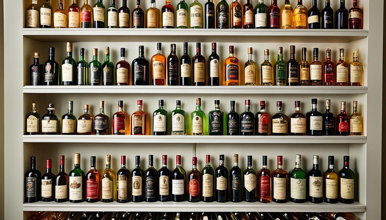 how to organize liquor cabinet