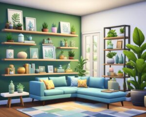 how to put things on shelves sims 4