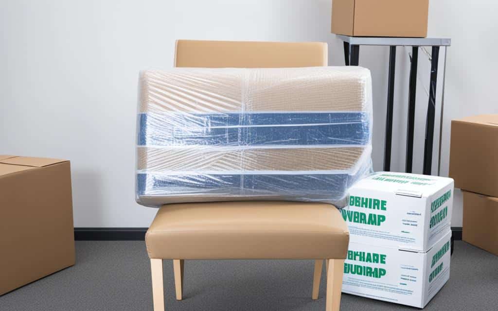 how to wrap a chair for moving